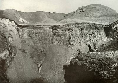 El cráter sagrado de Fuji-San, 1910 de Herbert Ponting