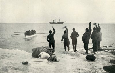 El último barco sale hacia el barco, c1911, 1913 de Herbert Ponting
