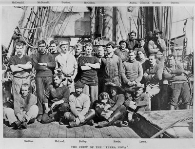 La tripulación del Terra Nova de Herbert Ponting
