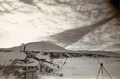 El cielo en la Antártida de Herbert Ponting