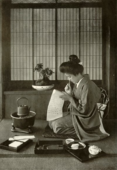 Escribiendo una carta, 1910 de Herbert Ponting