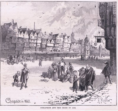 Cheapside, 1660 de Herbert Railton