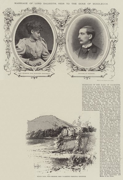 Matrimonio de Lord Dalkeith, Heredero del Duque de Buccleuch de Herbert Railton