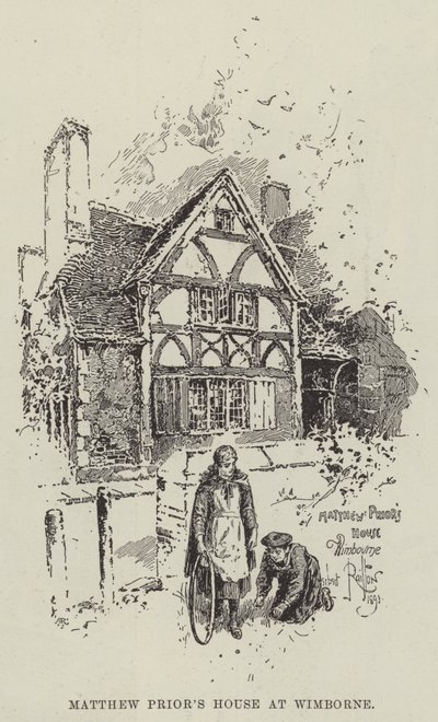 Casa de Matthew Prior en Wimborne de Herbert Railton