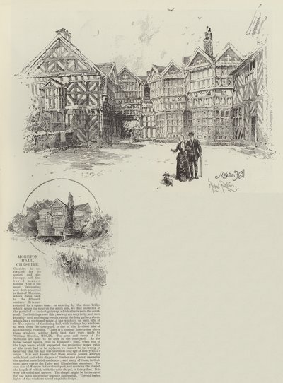 Moreton Hall en Cheshire de Herbert Railton