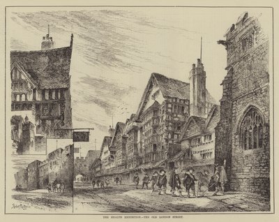 La Exposición de Salud, la Calle Vieja de Londres de Herbert Railton