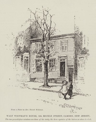 Casa de Walt Whitman, 328, Mickle Street, Camden, Nueva Jersey de Herbert Railton