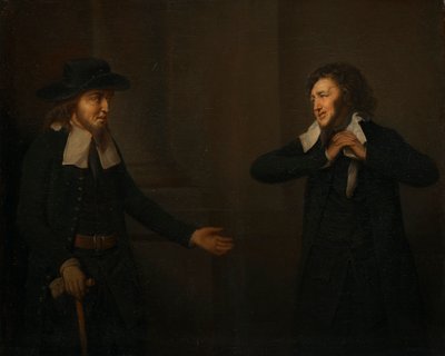 Shylock y Tubal de "El mercader de Venecia" de Herbert Stoppelaer