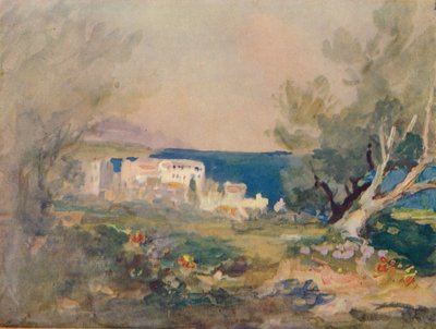En la costa mediterránea, c1880, 1905 de Hercules Brabazon Brabazon