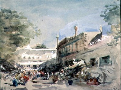 Escena callejera en Delhi de Hercules Brabazon Brabazon