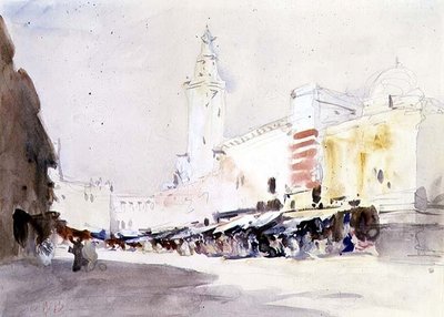 Mercado callejero, Marruecos de Hercules Brabazon Brabazon
