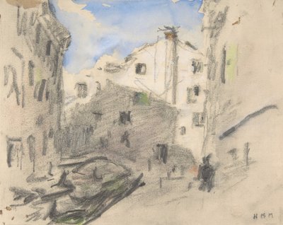 Escena de calle veneciana de Hercules Brabazon Brabazon