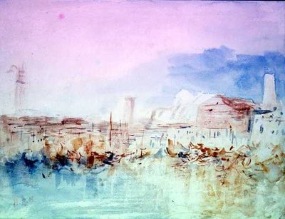 Venecia desde la laguna (después de Turner) de Hercules Brabazon Brabazon