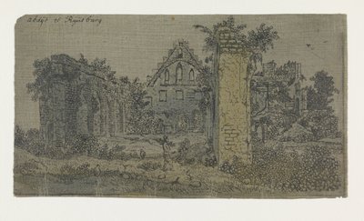 Ruinas de la abadía de Rijnsburg, versión pequeña Ruinas de la abadía de Rijnsburg desde el sur: versión pequeña de Hercules Segers