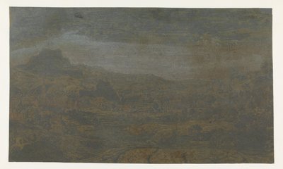 Valle con un río y un pueblo con cuatro torres de Hercules Segers