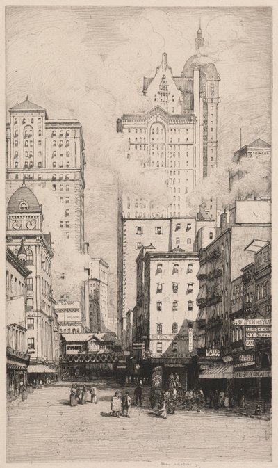 Calle Cortland, Nueva York de Herman Armour Webster