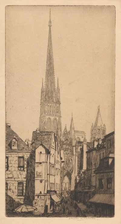 Chapitel de la Catedral de Rouen, La Fl?che, Rouen de Herman Armour Webster