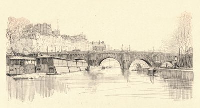 El Pont Neuf visto desde las esclusas, 1915 de Herman Armour Webster