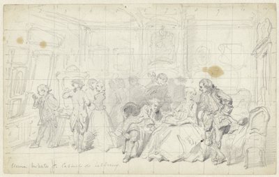 Contemplación del arte en una antigua casa holandesa
Cabinet de tableaux (título en el objeto) de Herman Frederik Carel ten Kate