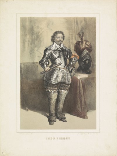 Retrato de Frederik Hendrik, Príncipe de Orange de Herman Frederik Carel ten Kate