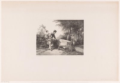 dos parejas en un parque de Herman Frederik Carel ten Kate