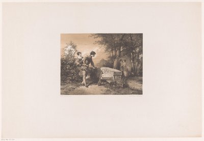 dos parejas en un parque de Herman Frederik Carel ten Kate