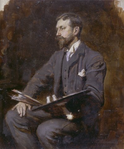 Posible autorretrato, c.1890-1900 de Herman Gustave Herkomer