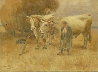 Boceto para Los cosechadores, 1907 de Herman Hartwich