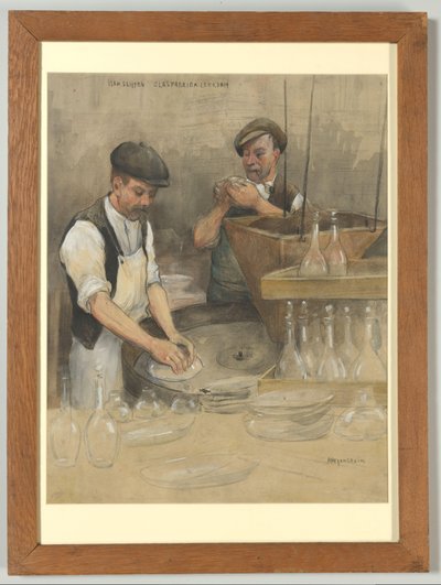 La fábrica de vidrio de Leerdam: rectificado de superficies de Herman Heijenbrock