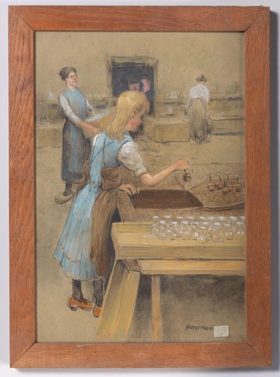 Sumergir vasos en un baño de asfalto de Herman Heijenbrock