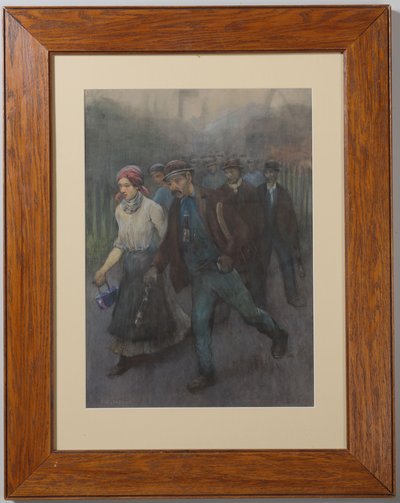 Mineros ambulantes con esposa minera de Herman Heijenbrock