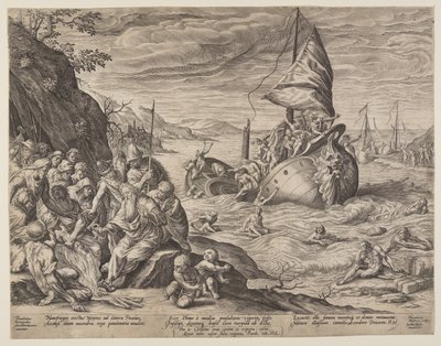 El naufragio de San Pablo cerca de Mileto de Herman Jansz. Muller