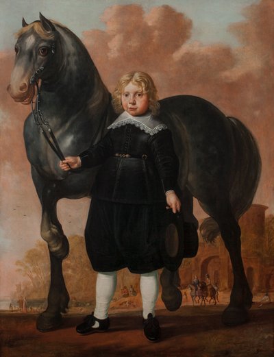 Un Niño con su Caballo de Herman Mijnerts Doncker