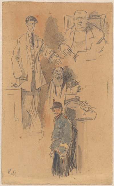 Retrato de Jan Hamdorf y W. van der Pluym de Herman Moerkerk