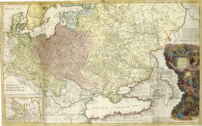 Mapa de Moscovia de Herman Moll