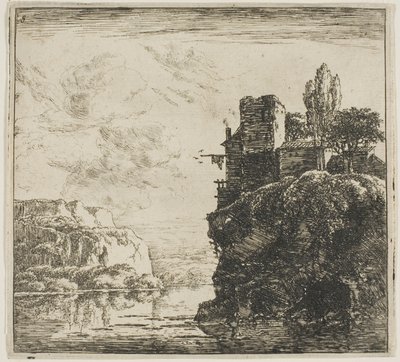 Un río entre rocas, de la serie Conjunto de paisajes de Herman Naijwincx