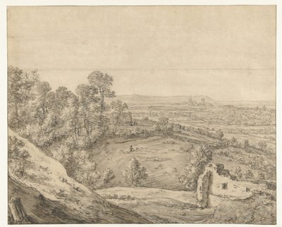 Vista de Kleve desde el Monterberg de Herman Saftleven