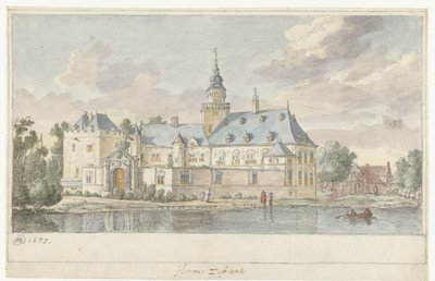 Vista del castillo de Nijenrode de Herman Saftleven