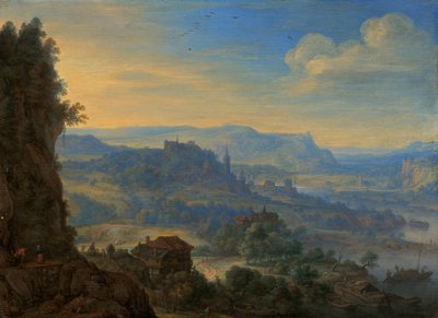 Paisaje fluvial imaginario de Herman Saftleven