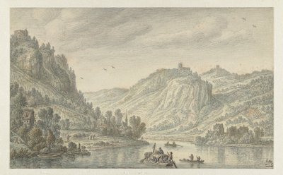 El Rin en el Drachenfels de Herman Saftleven