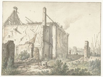 Ruina de una casa en Utrecht de Herman Saftleven