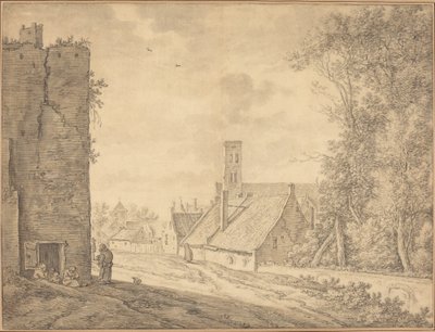 Paisaje de aldea de Herman Saftleven