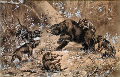 Caza de osos de Herman Wendleborg Hansen