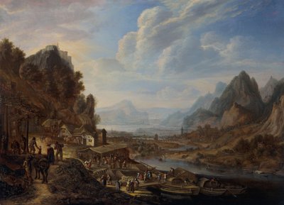 Un paisaje fluvial renano de Herman the Younger Saftleven