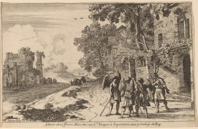 Abraham y los Tres Ángeles de Herman van Swanevelt