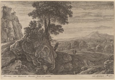 Casa en una Roca de Herman van Swanevelt