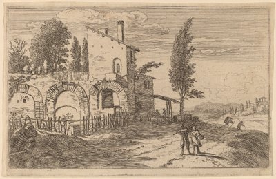 Posada en las ruinas del Palacio de los Emperadores de Herman van Swanevelt