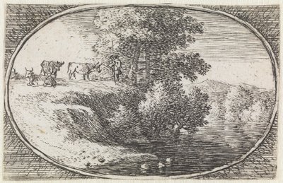 Paisaje (n.º 12 de la serie: «variae campestrum fantasiae») de Herman van Swanevelt