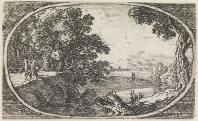 Paisaje (n.º 24 de la serie: «variae campestrum fantasiae») de Herman van Swanevelt