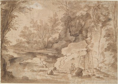paisaje del río de Herman van Swanevelt